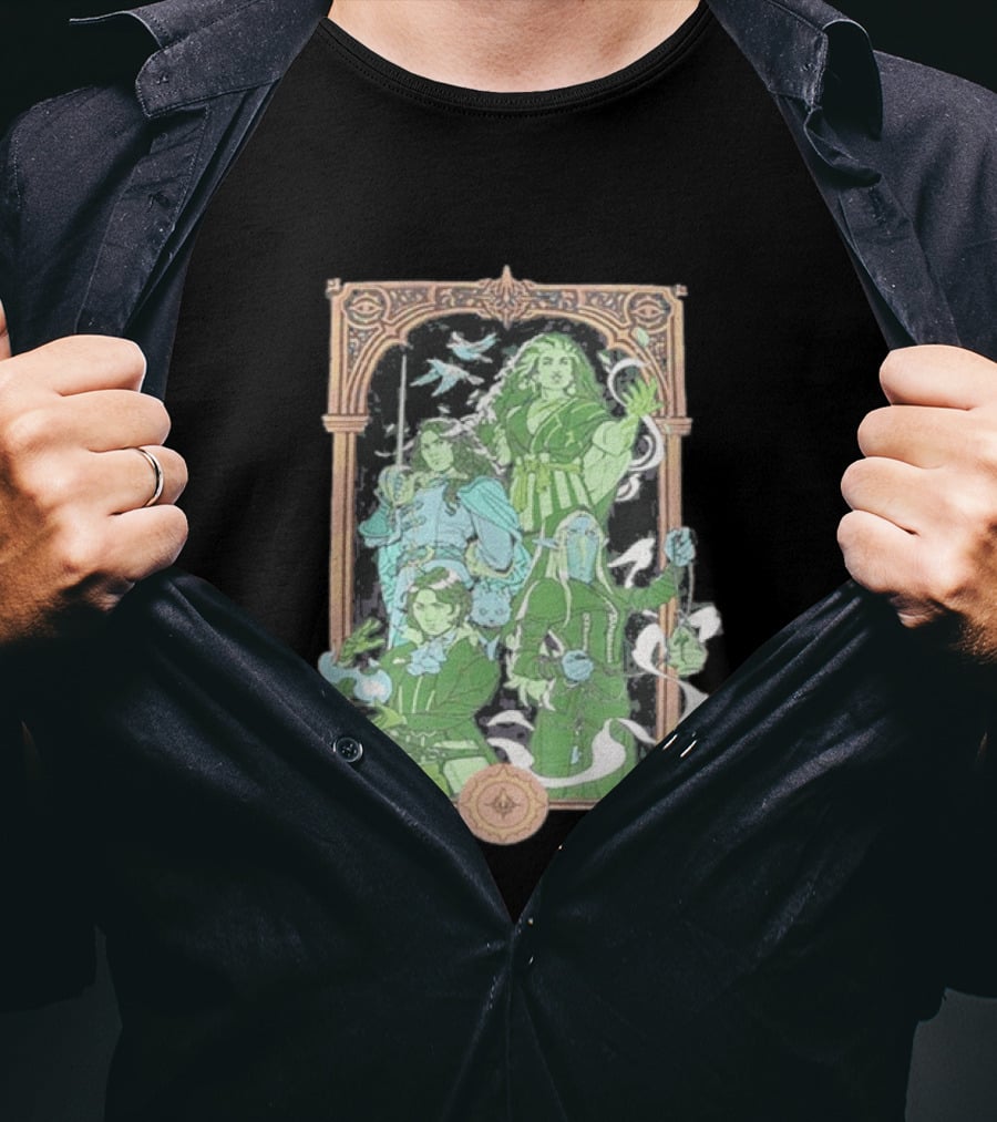 Critical Role Heroes Of Araman Seekers Tabletop Adventure Characters T-Shirt