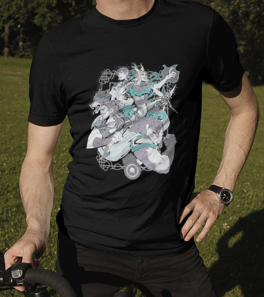Critical Role Heroes Araman Soldiers Legendary Fantasy Characters T-Shirt