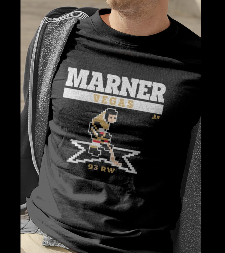 Marner Vegas 93 RW Pixel Hockey Player T-Shirt