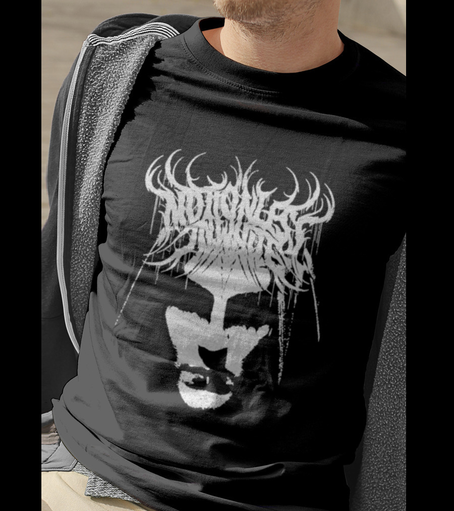Miw Fear Not The Dark Symmetrical Antlered Reflection T-Shirt