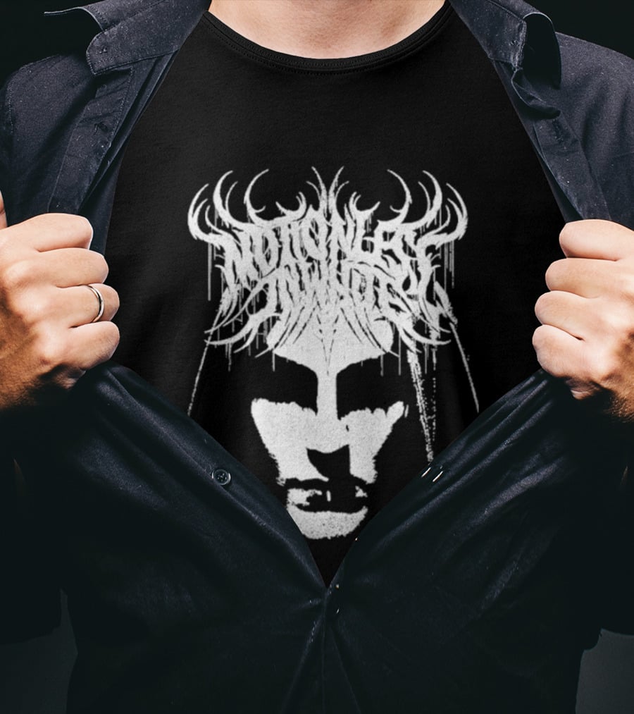 Miw Fear Not The Dark Symmetrical Antlered Reflection T-Shirt