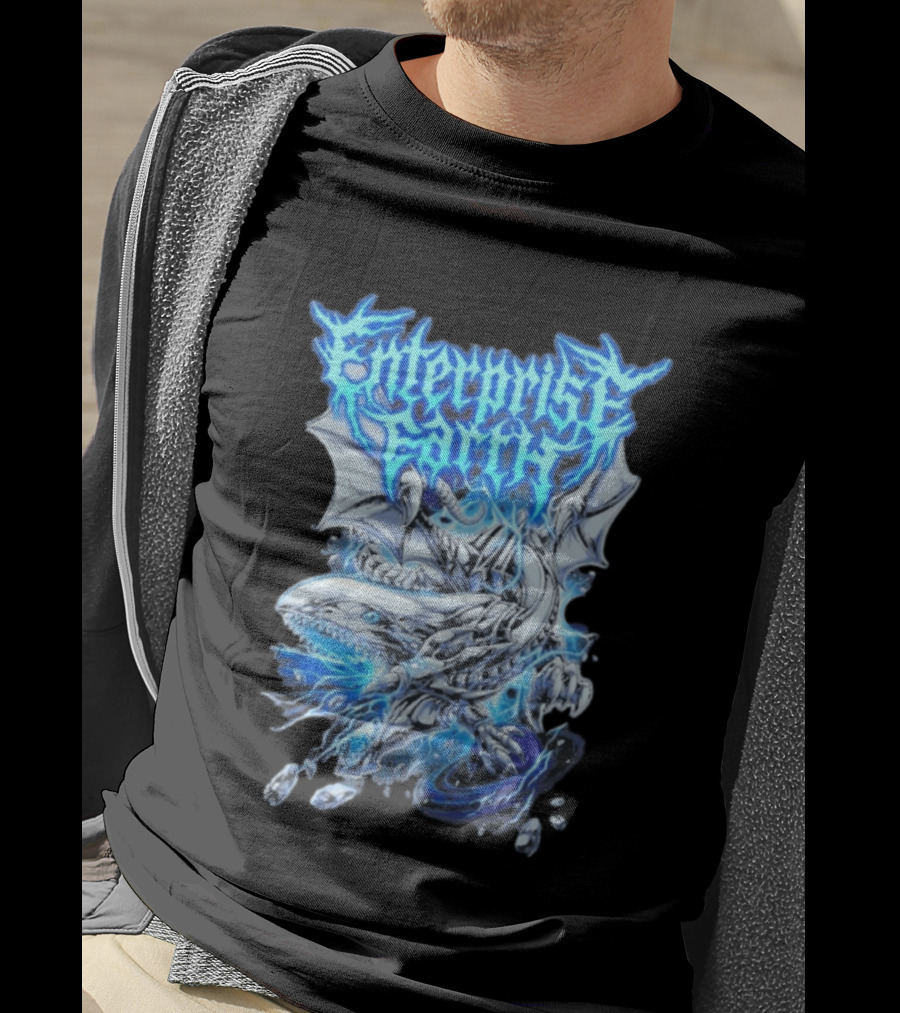 Enterprise Earth Blue Eyes White Dragon Fusion T-Shirt