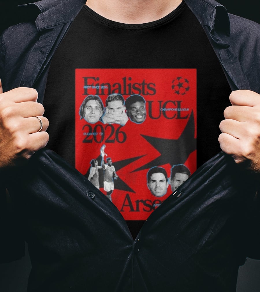 Finalists UCL 2026 Arsenal Champions League First Since 2006 Budapest T-Shirt