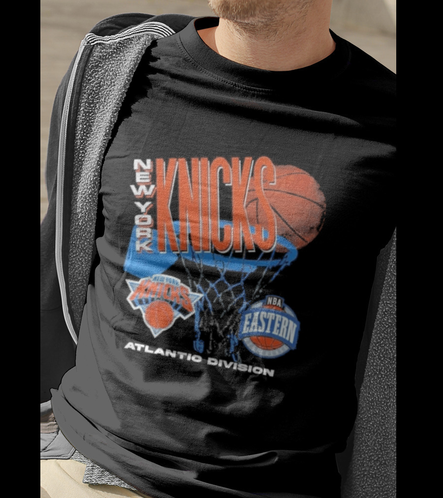 New York Knicks 90s Hardwood Classics Eastern Atlantic Division T-Shirt