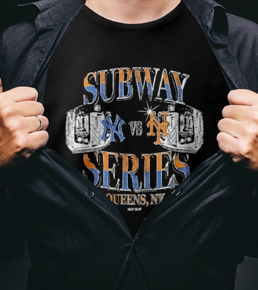 New York Yankees Vs New York Mets 2026 Subway Series Queens NY Giveaway 00 T-Shirt