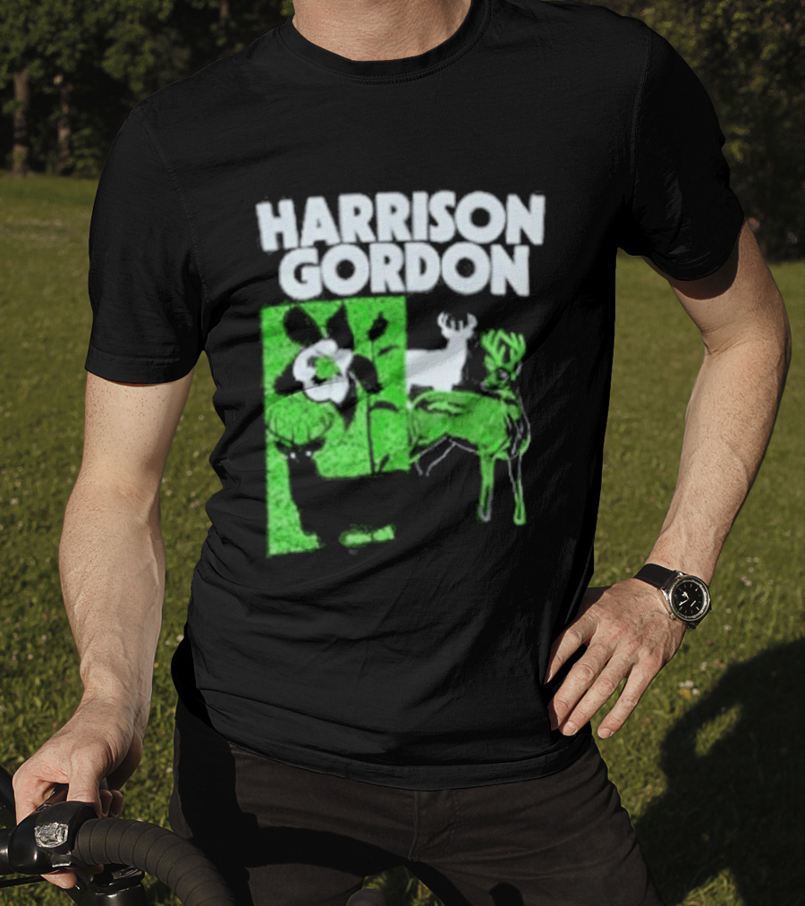 Harrison Gordon Tour Nature Wildlife Deer Flower T-Shirt