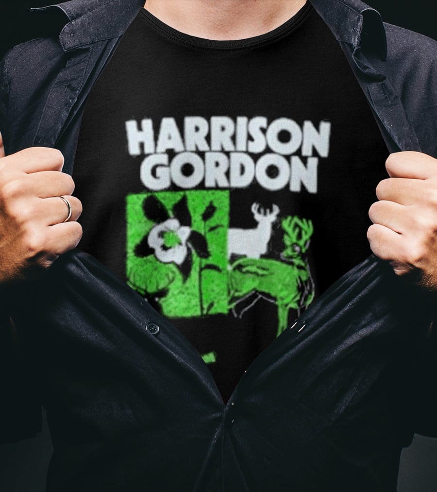 Harrison Gordon Tour Nature Wildlife Deer Flower T-Shirt