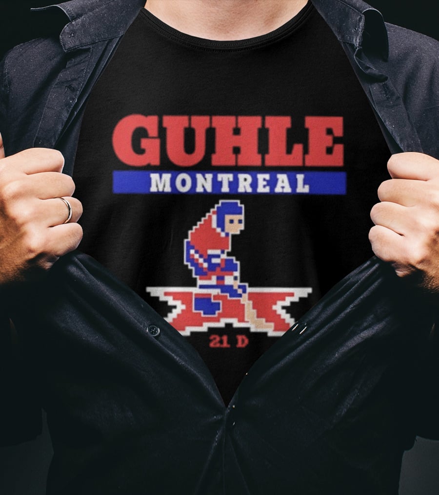 Guhle Montreal Canadiens Pixel Art 21 D Hockey T-Shirt