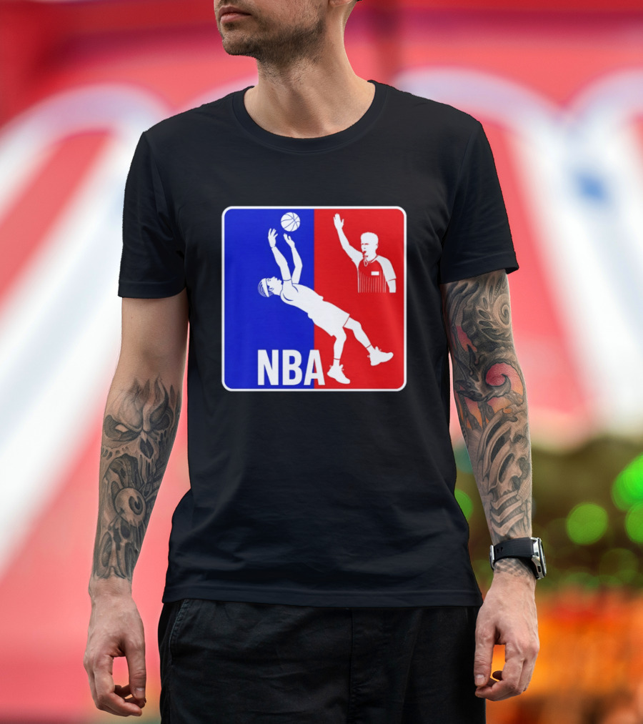 NBA 2026 SGA Flopping Moment OKC Thunder With Referee T-Shirt