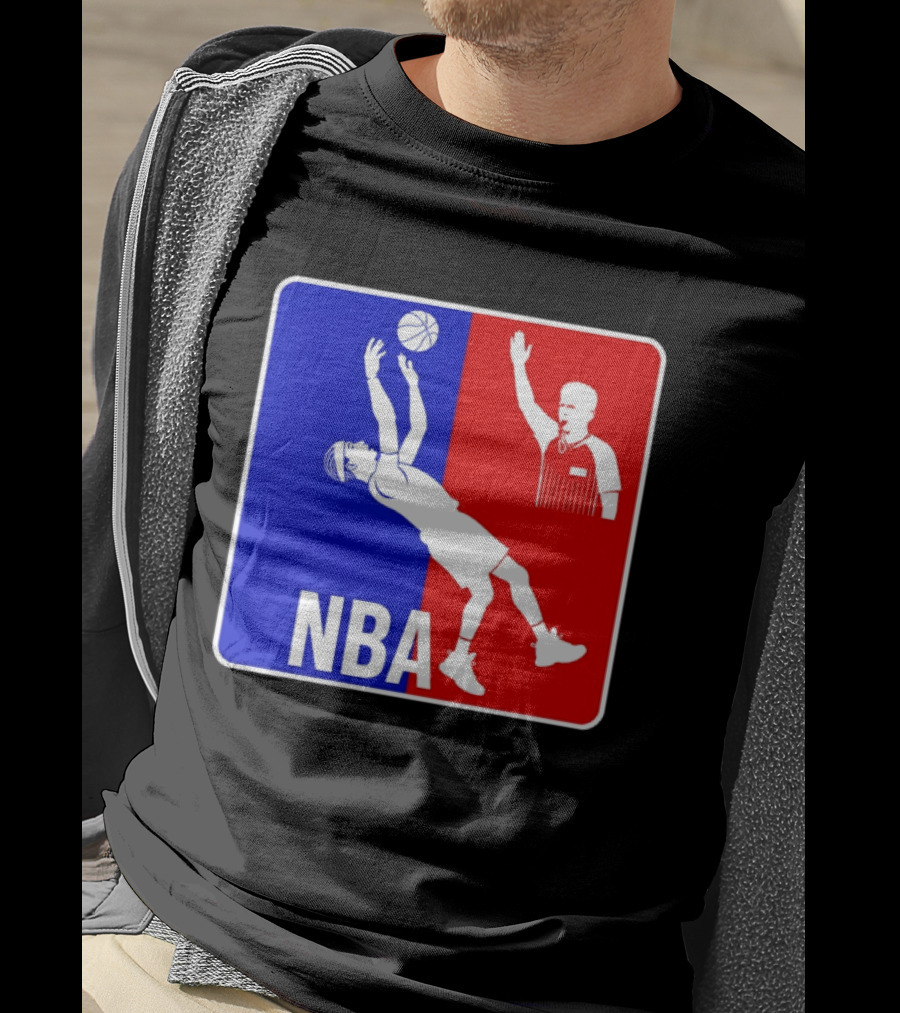 NBA 2026 SGA Flopping Moment OKC Thunder With Referee T-Shirt