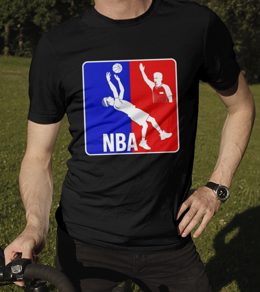 NBA 2026 SGA Flopping Moment OKC Thunder With Referee T-Shirt