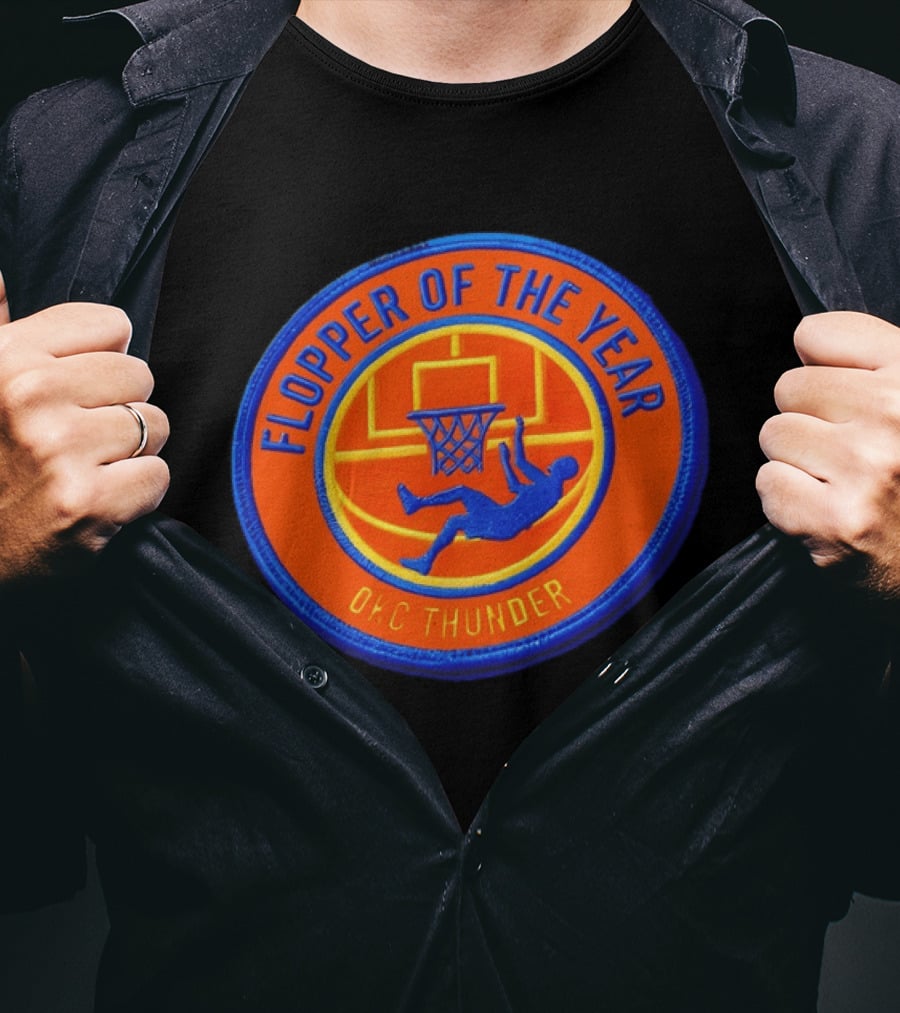Flopper Of The Year OKC Thunder Basketball Humor SGA Moment T-Shirt