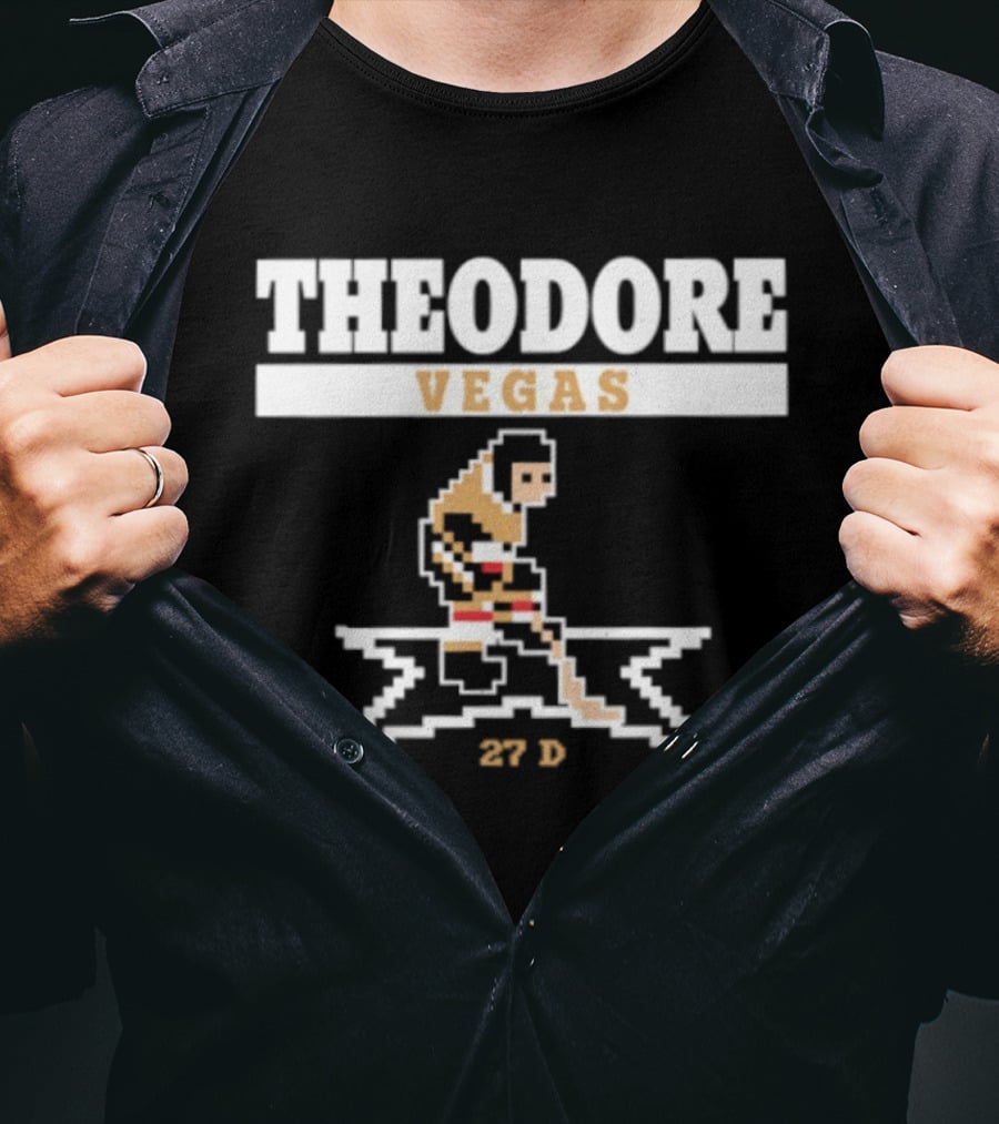 Theodore Vegas 27 D Hockey Player T-Shirt
