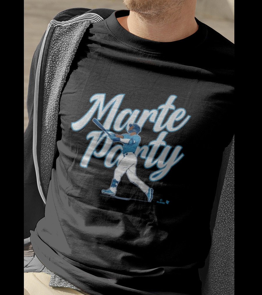 Marte Party Starling KC Baseball Celebration T-Shirt