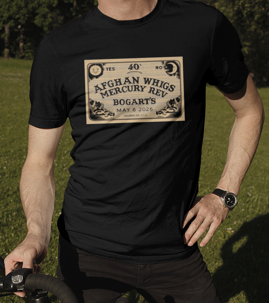 Afghan Whigs Mercury Rev Bogart's 40th Anniversary Tour Cincinnati May 6 2026 T-Shirt