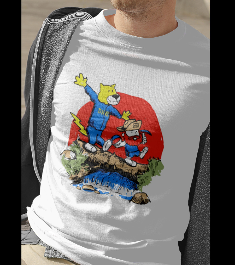 Buffalo Bills Football Cartoon Characters With DNR Sports T-Shirt