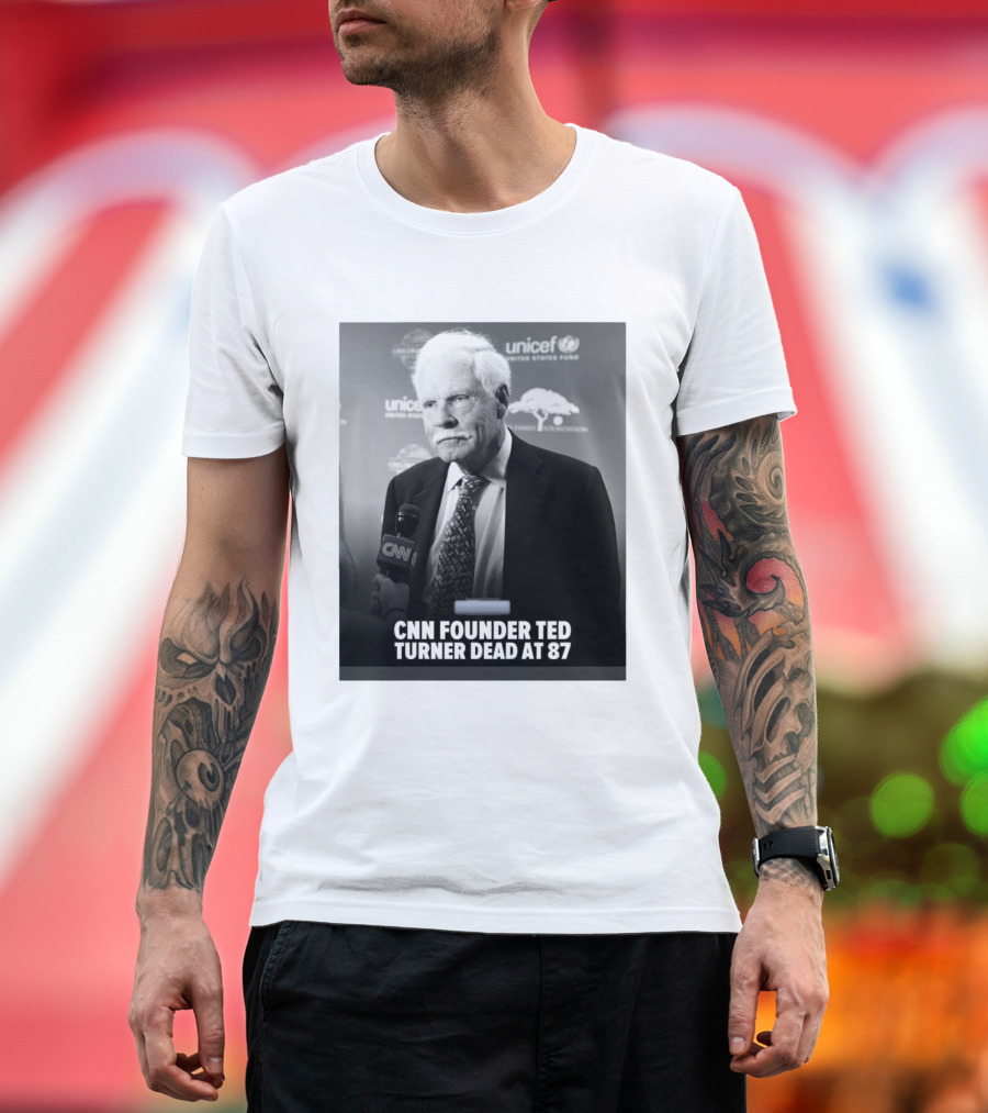 CNN Founder Ted Turner Dead At 87 UNICEF Interview T-Shirt
