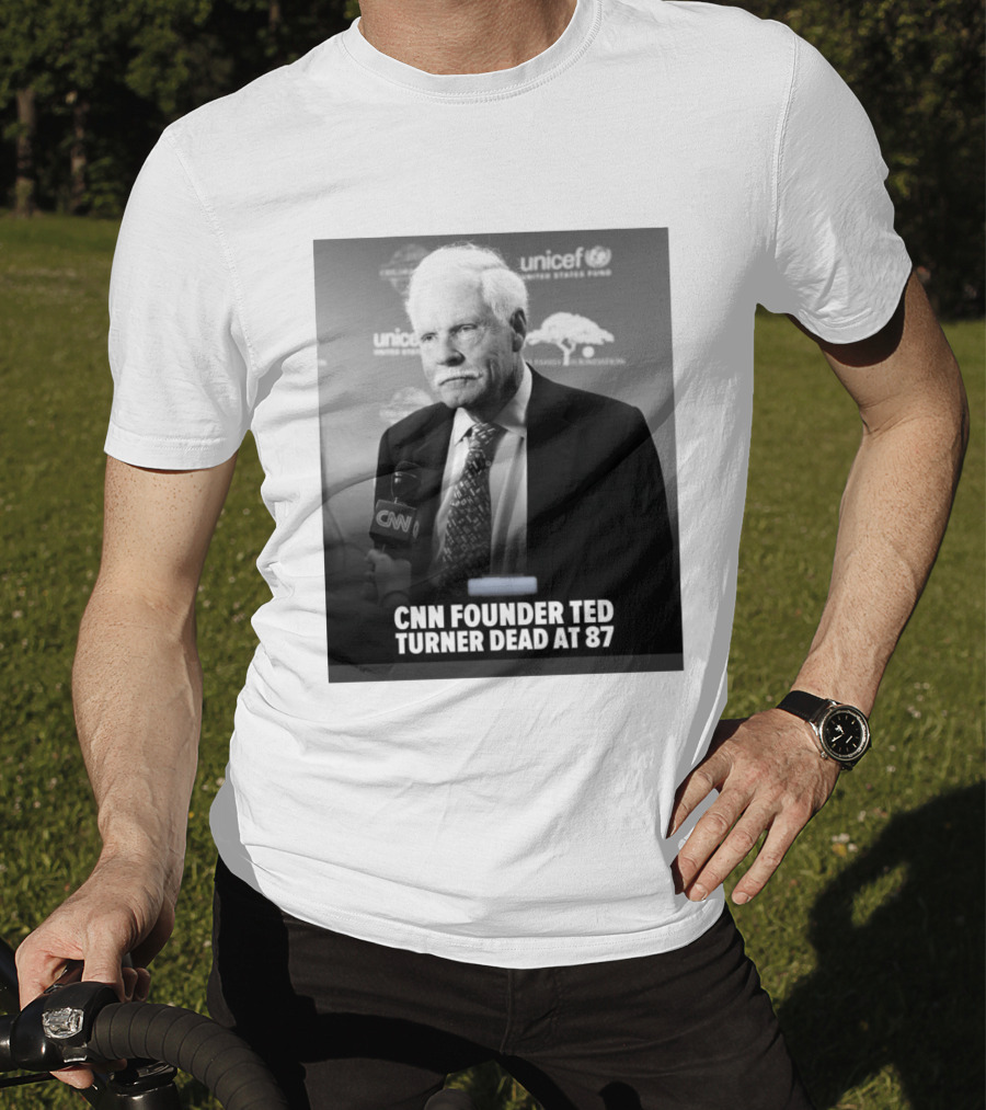 CNN Founder Ted Turner Dead At 87 UNICEF Interview T-Shirt