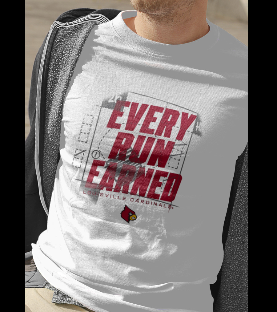 Louisville Cardinals Every Run Earned 2026 Postseason Dugout T-Shirt