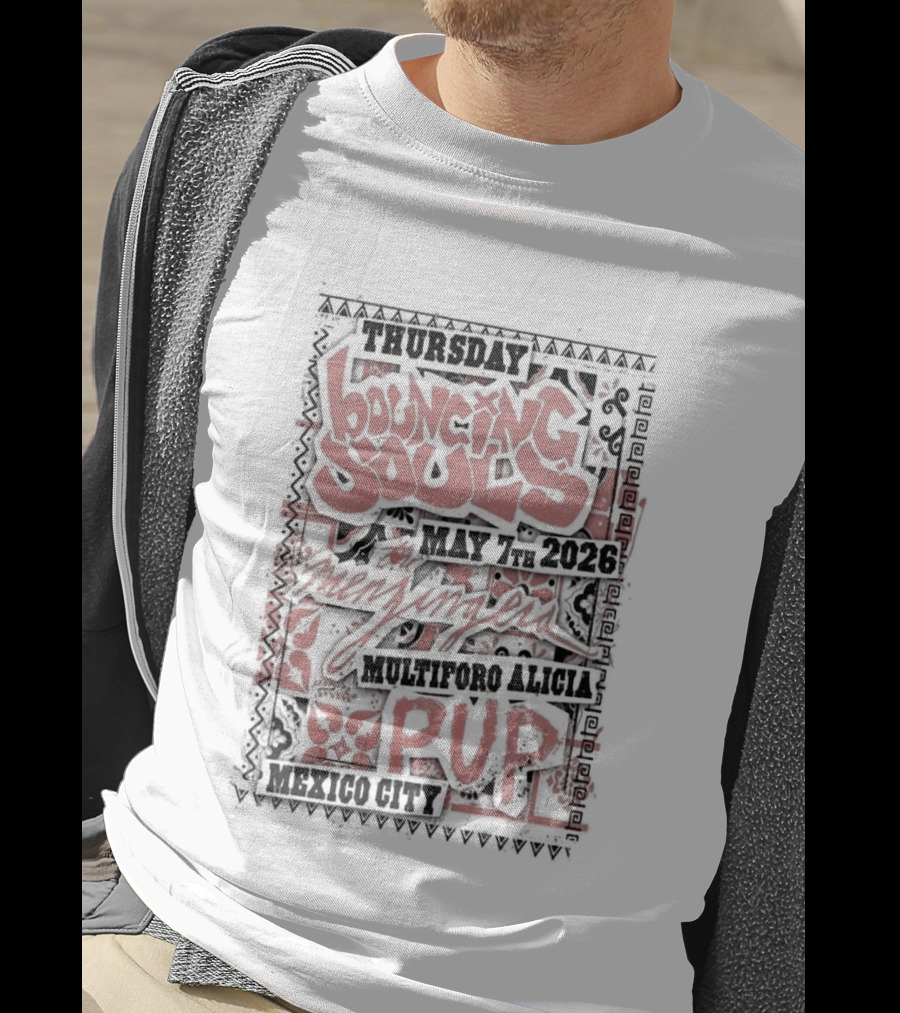 Thursday Mexico City The Bouncing Souls May 7 2026 Pup Event T-Shirt