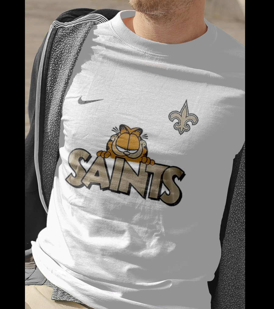 New Orleans Saints Garfield Nike Fleur De Lis T-Shirt