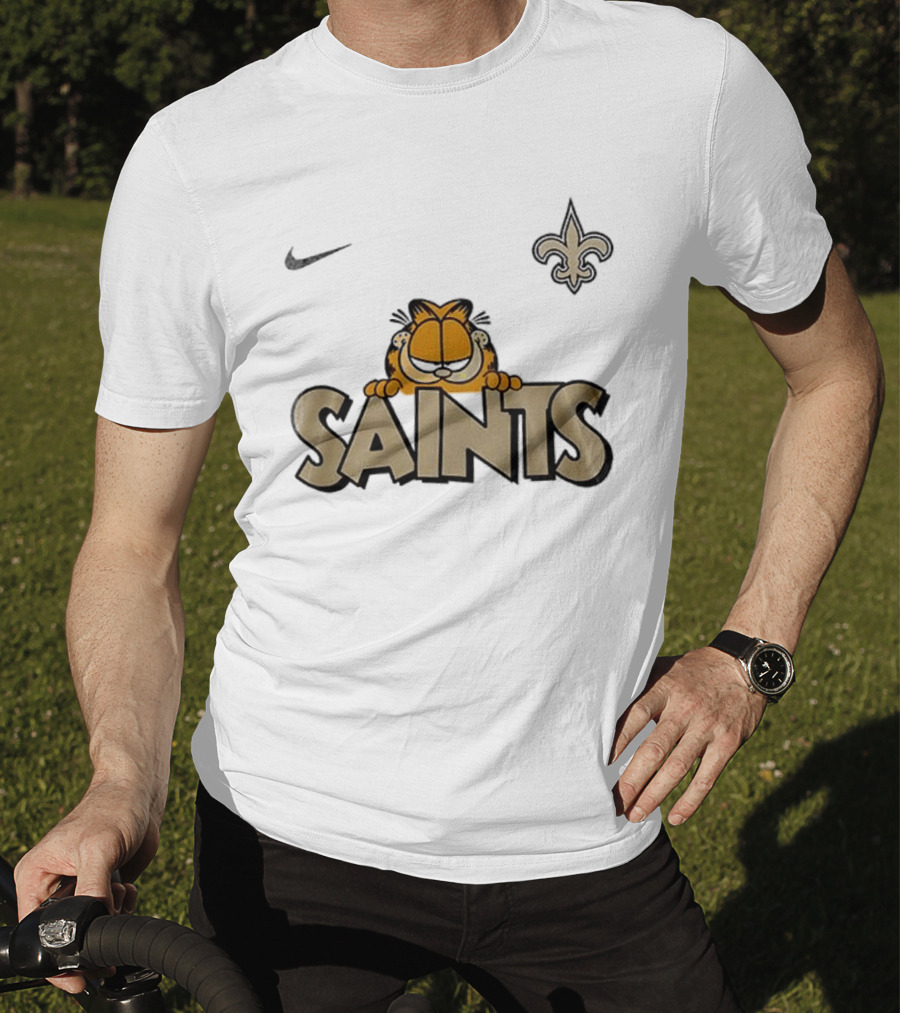 New Orleans Saints Garfield Nike Fleur De Lis T-Shirt