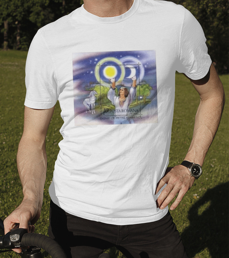Posta Romana Basme De Petre Ispirescu Greuceanu Romania 1987 Stamps Bedtime Stories T-Shirt