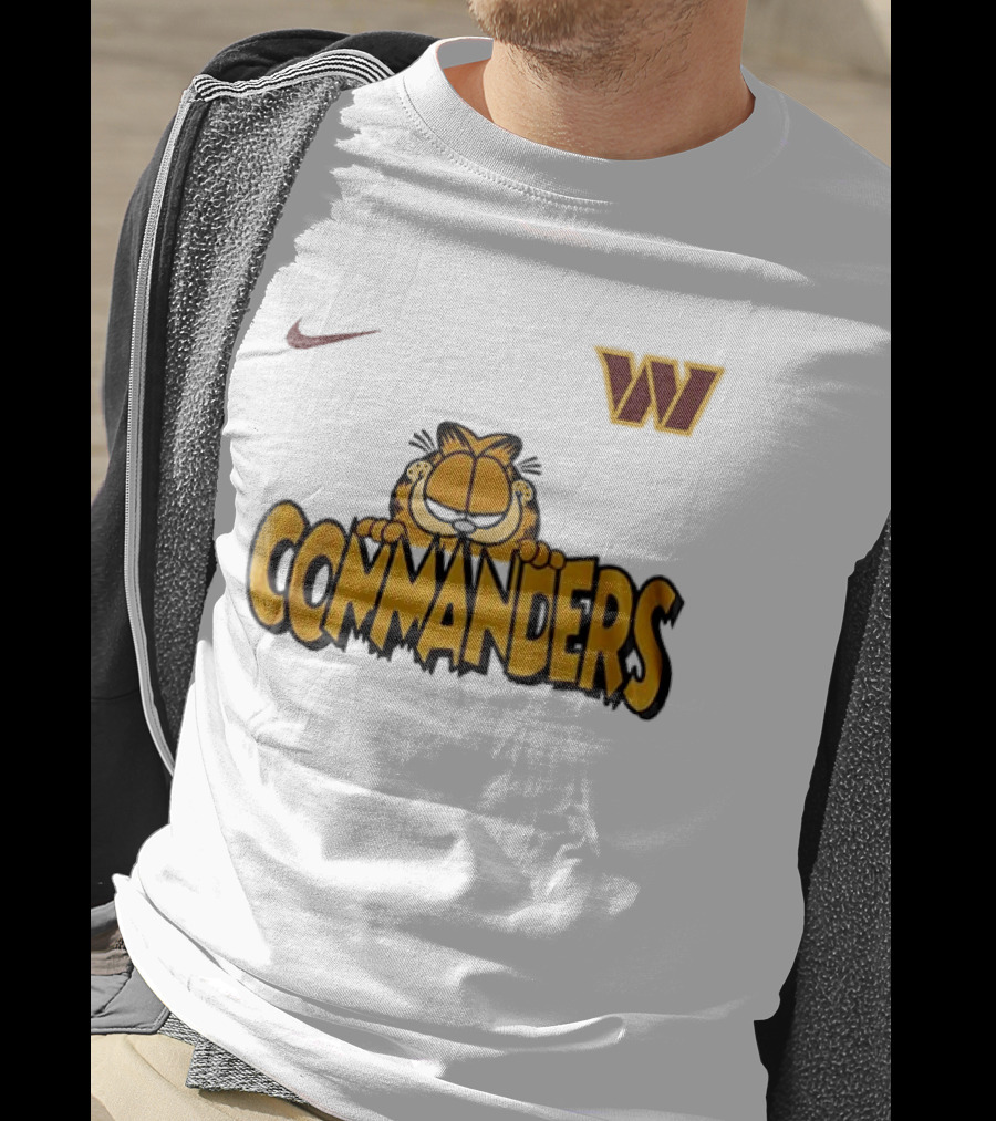 Nike Washington Commanders Garfield Collaboration Football Fan Collection T-Shirt