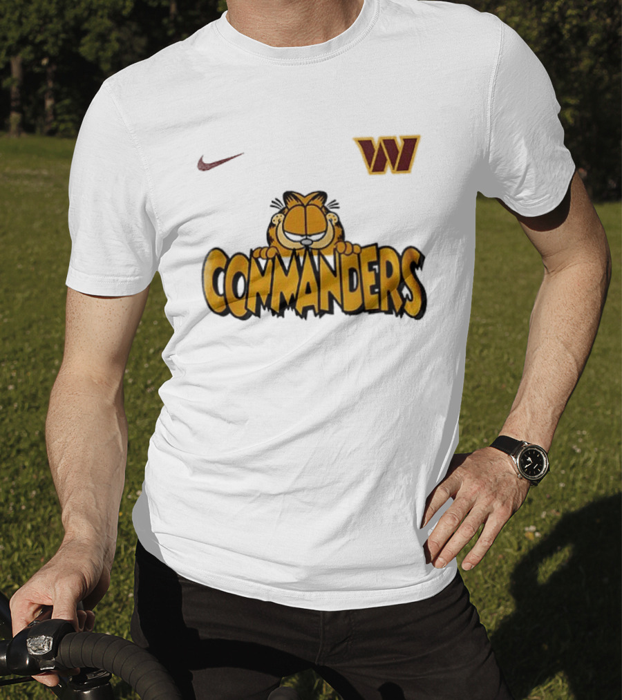 Nike Washington Commanders Garfield Collaboration Football Fan Collection T-Shirt