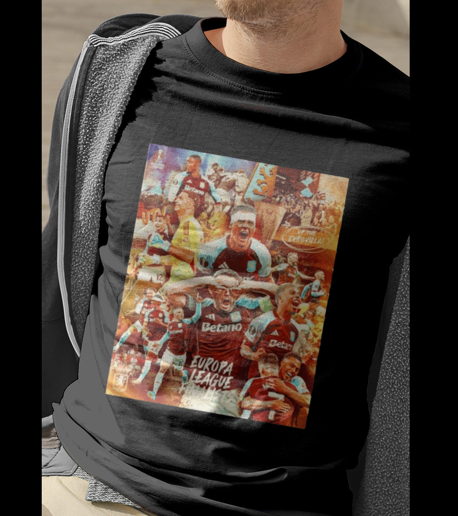 Aston Villa FC Europa League UTV Eurovilla Celebration T-Shirt