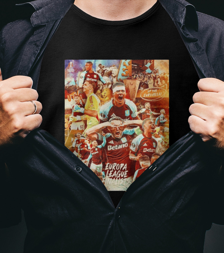 Aston Villa FC Europa League UTV Eurovilla Celebration T-Shirt