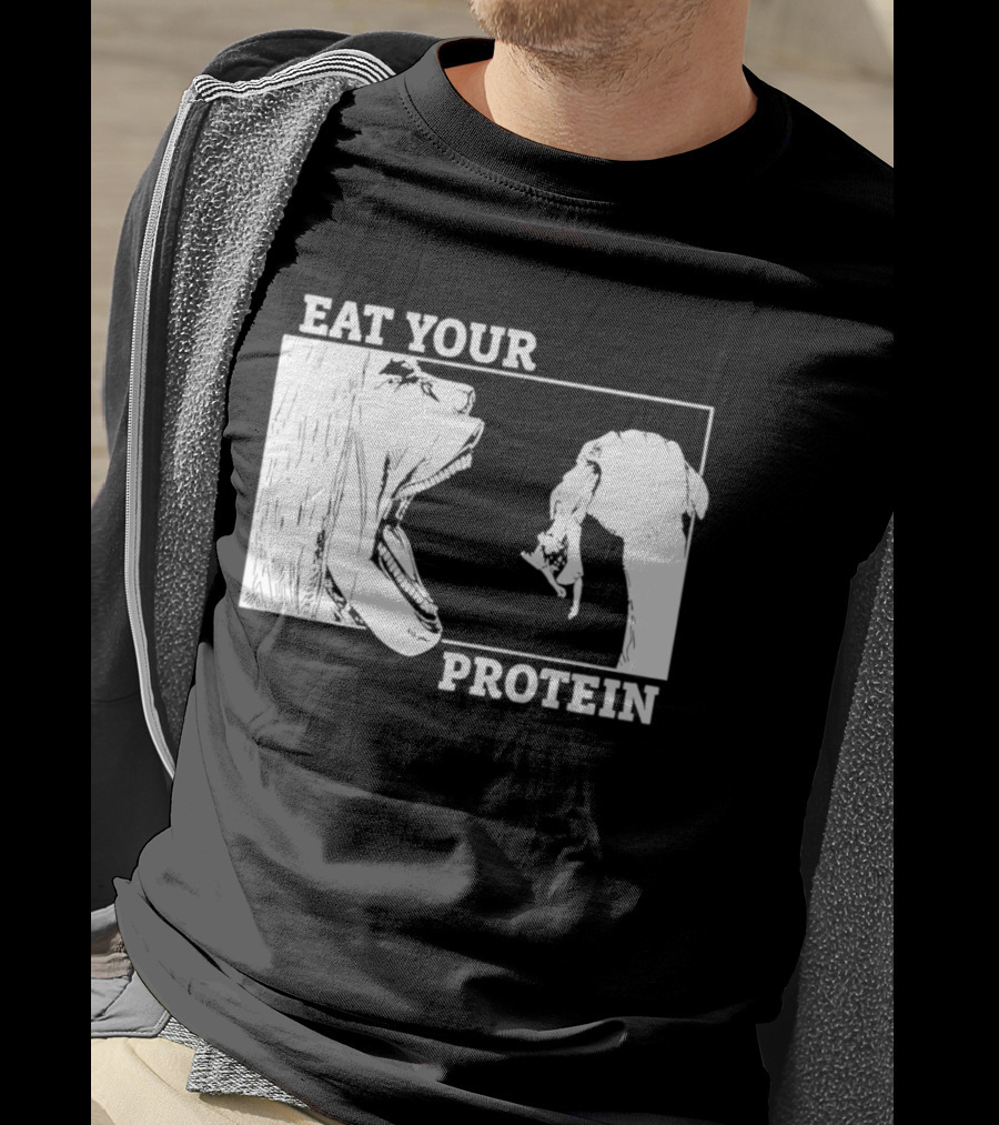 Attack On Titan Eat Your Protein Anime Eaten Scene T-Shirt