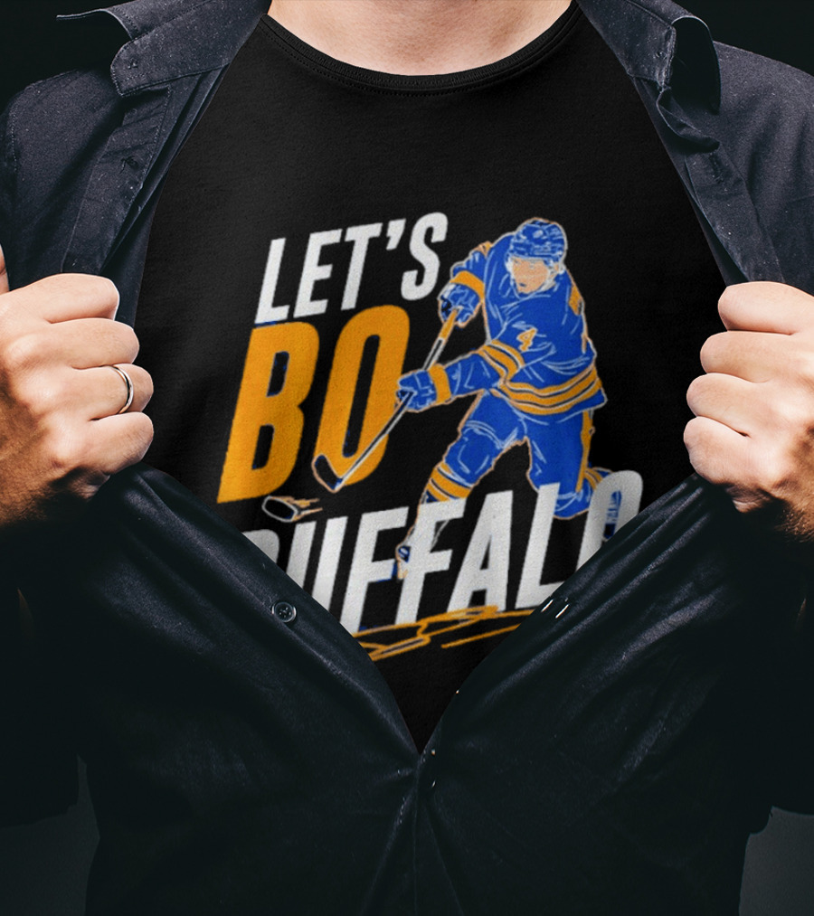 Let's Bo Buffalo Hockey Bowen Byram Buffalo Sabres T-Shirt