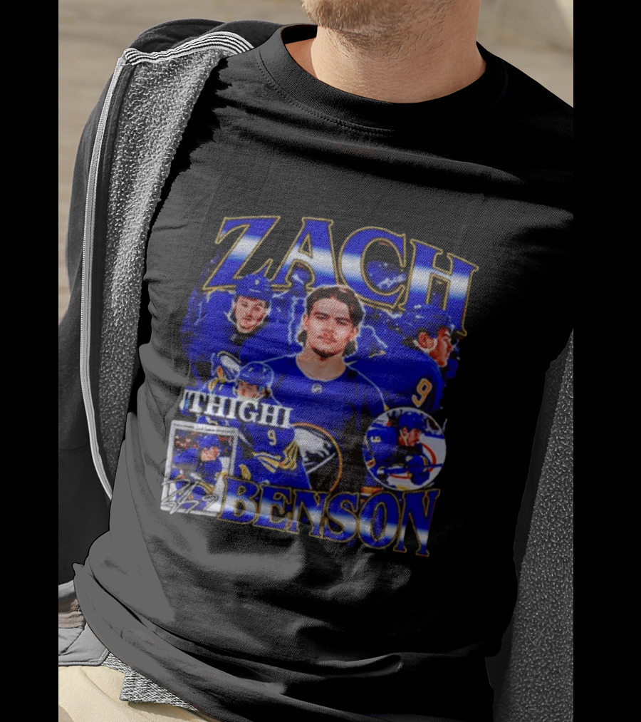 Buffalo Sabres Zach Benson Thighi Hockey T-Shirt