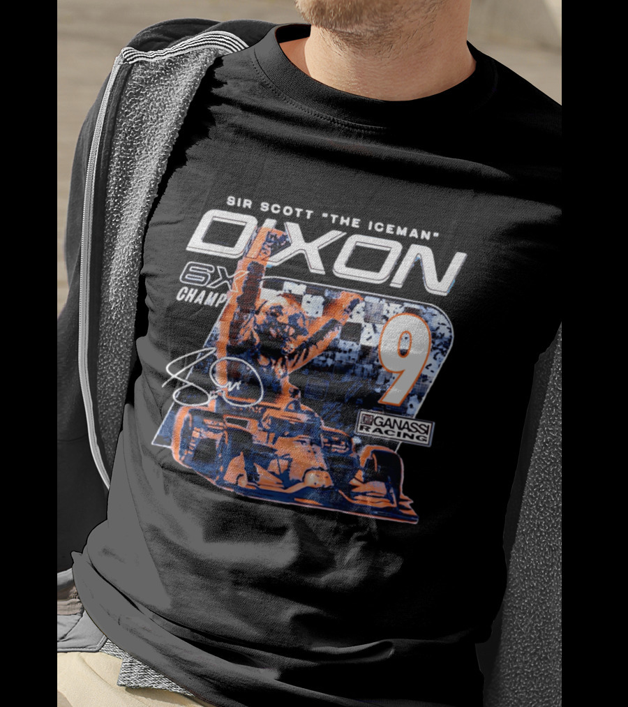 Sir Scott "the Iceman" Dixon 6x Champ 9 Ganassi Racing T-Shirt