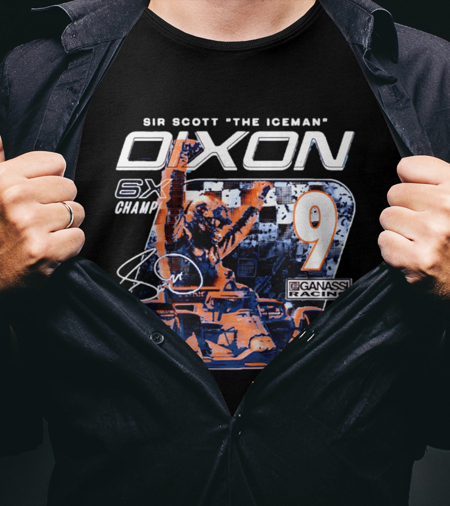 Sir Scott "the Iceman" Dixon 6x Champ 9 Ganassi Racing T-Shirt