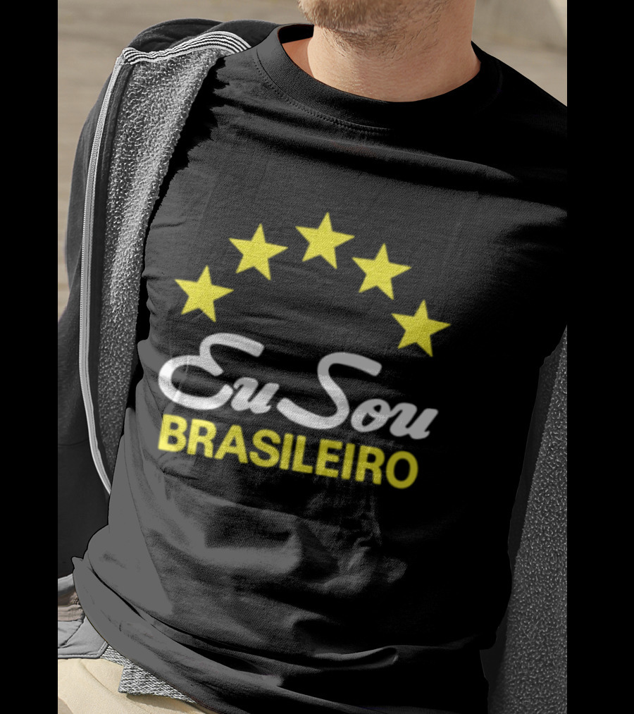 Eu Sou Brasileiro Five Stars Brazil Pride T-Shirt