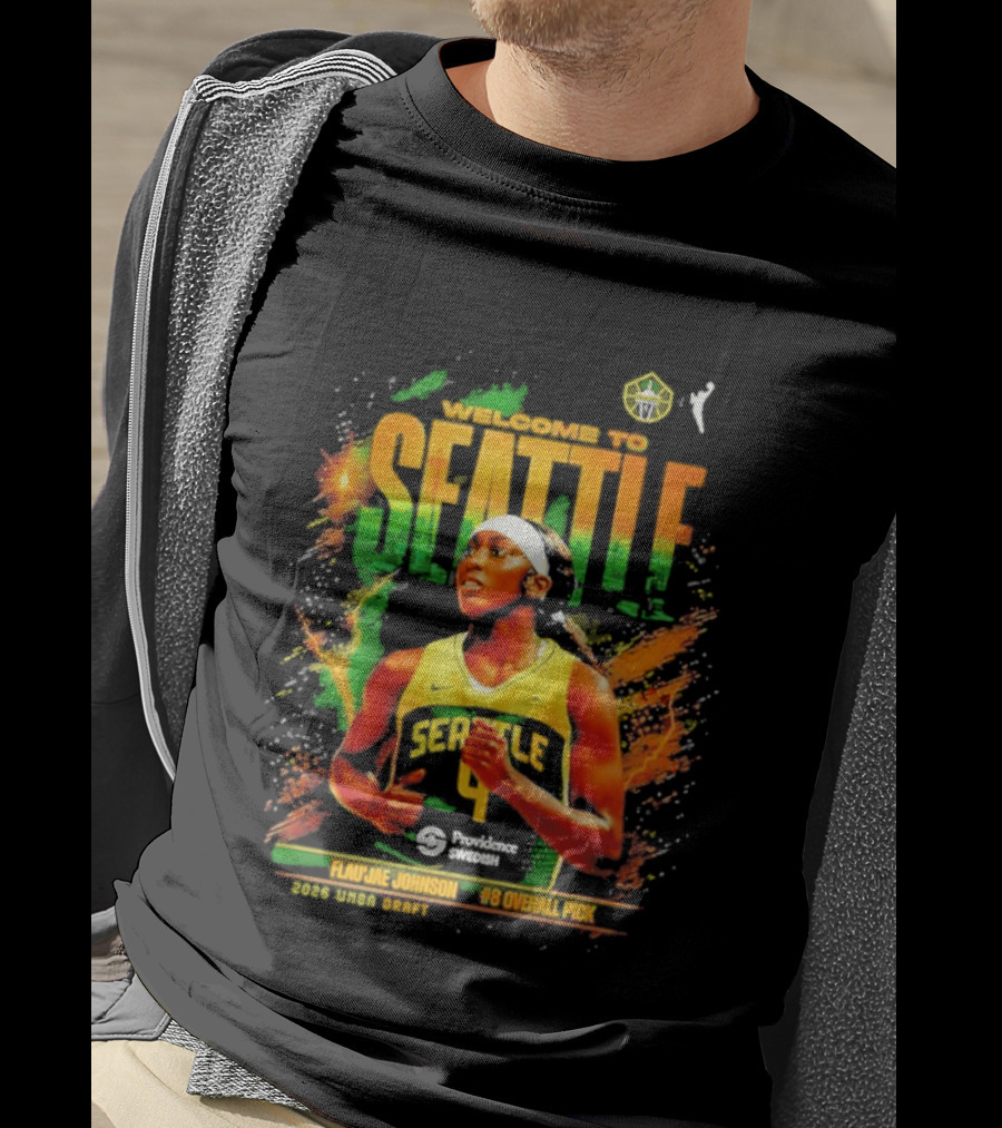 Welcome To Seattle Flau'jae Johnson WNBA Seattle Storm Rookie Season 2023 T-Shirt