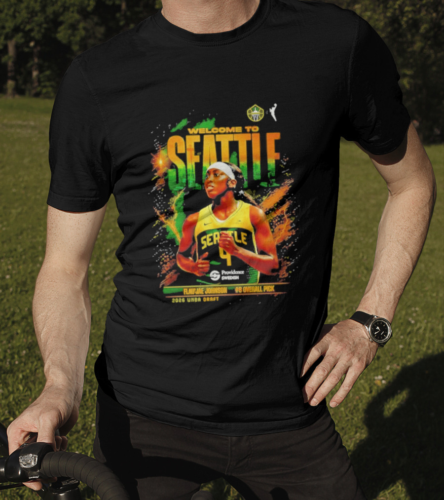 Welcome To Seattle Flau'jae Johnson WNBA Seattle Storm Rookie Season 2023 T-Shirt