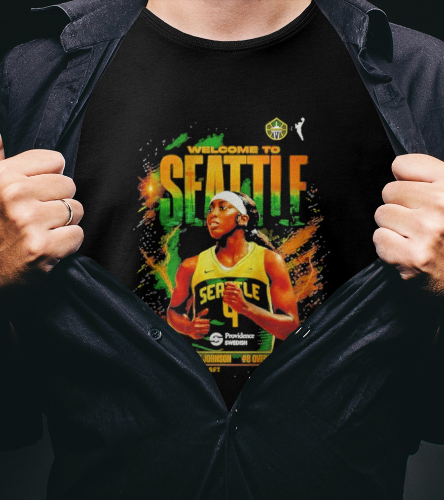 Welcome To Seattle Flau'jae Johnson WNBA Seattle Storm Rookie Season 2023 T-Shirt