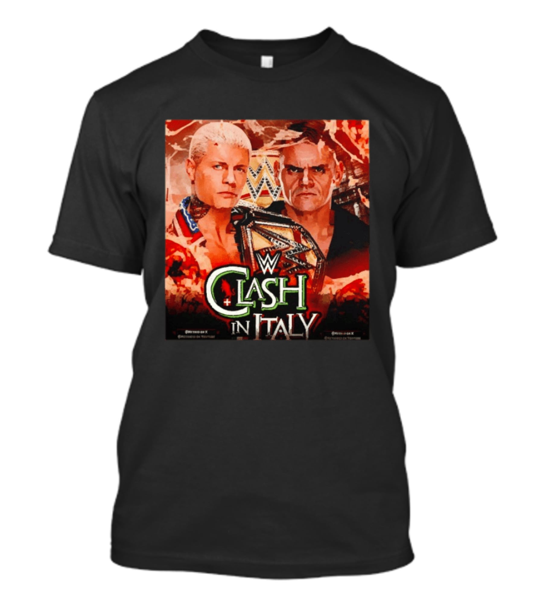 WWE Clash In Italy Cody Rhodes Vs Gunther May 31 Event T-Shirt