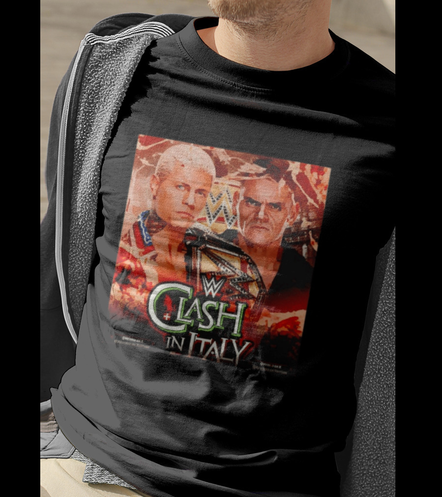 WWE Clash In Italy Cody Rhodes Vs Gunther May 31 Event T-Shirt