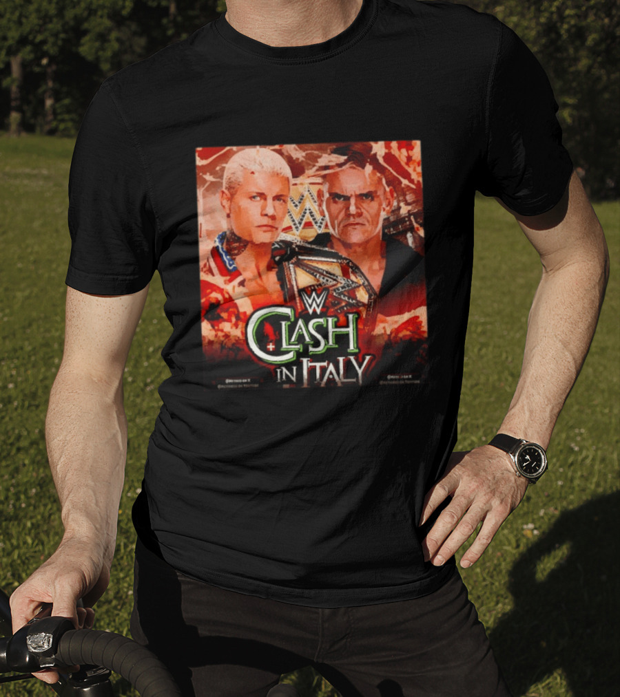 WWE Clash In Italy Cody Rhodes Vs Gunther May 31 Event T-Shirt