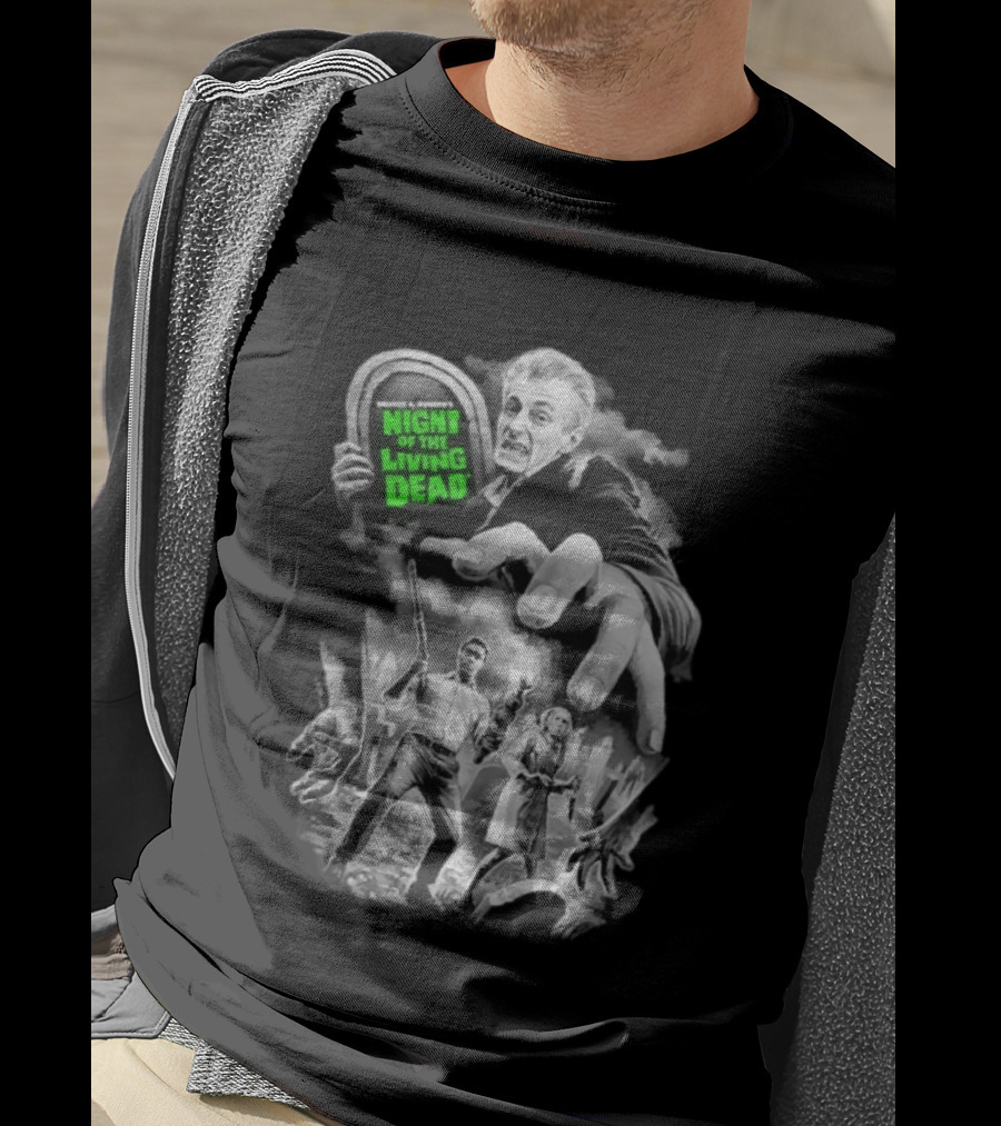 Fright Rags George A. Romero's Night Of The Living Dead Movie Zombies Graveyard Scene T-Shirt