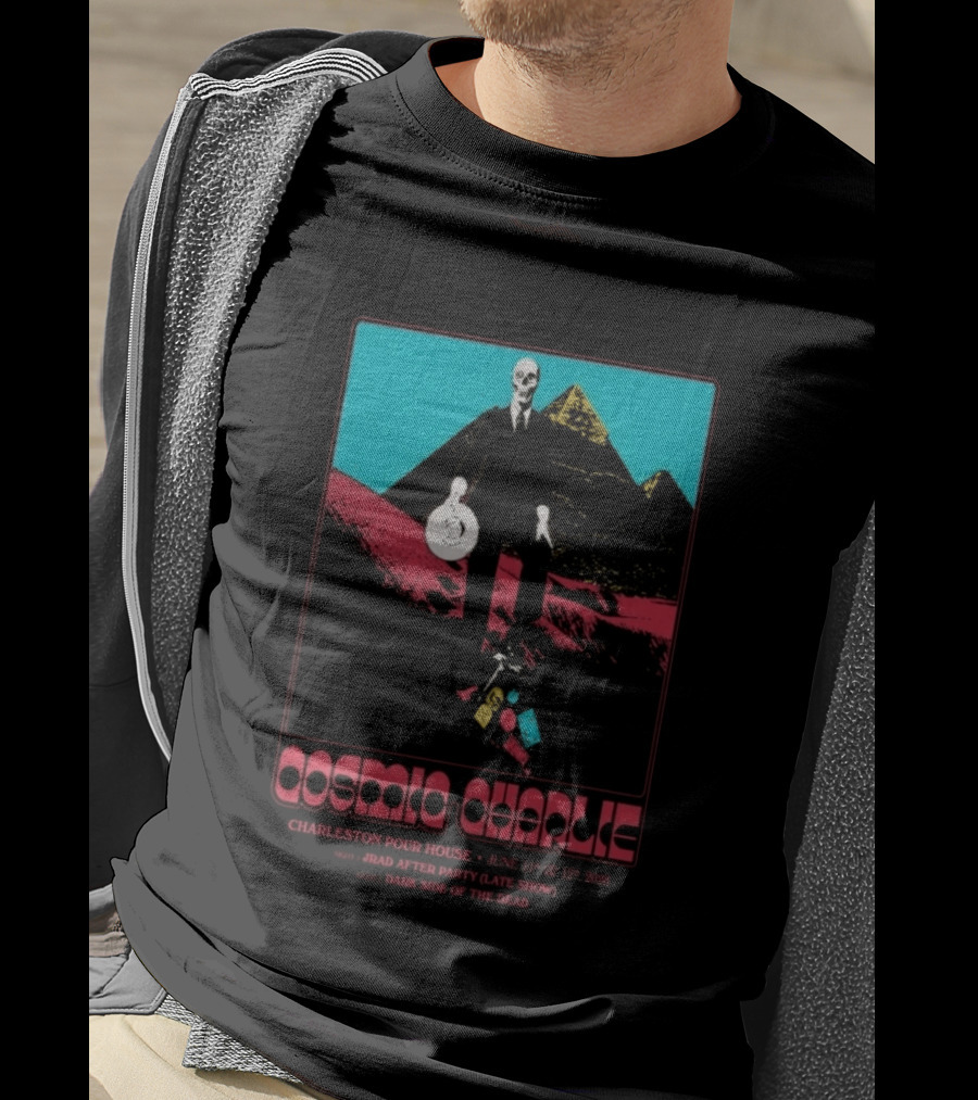 Cosmic Charlie Charleston Pour House June 11 12 2026 JRAD After Party Dark Side Of The Dead T-Shirt
