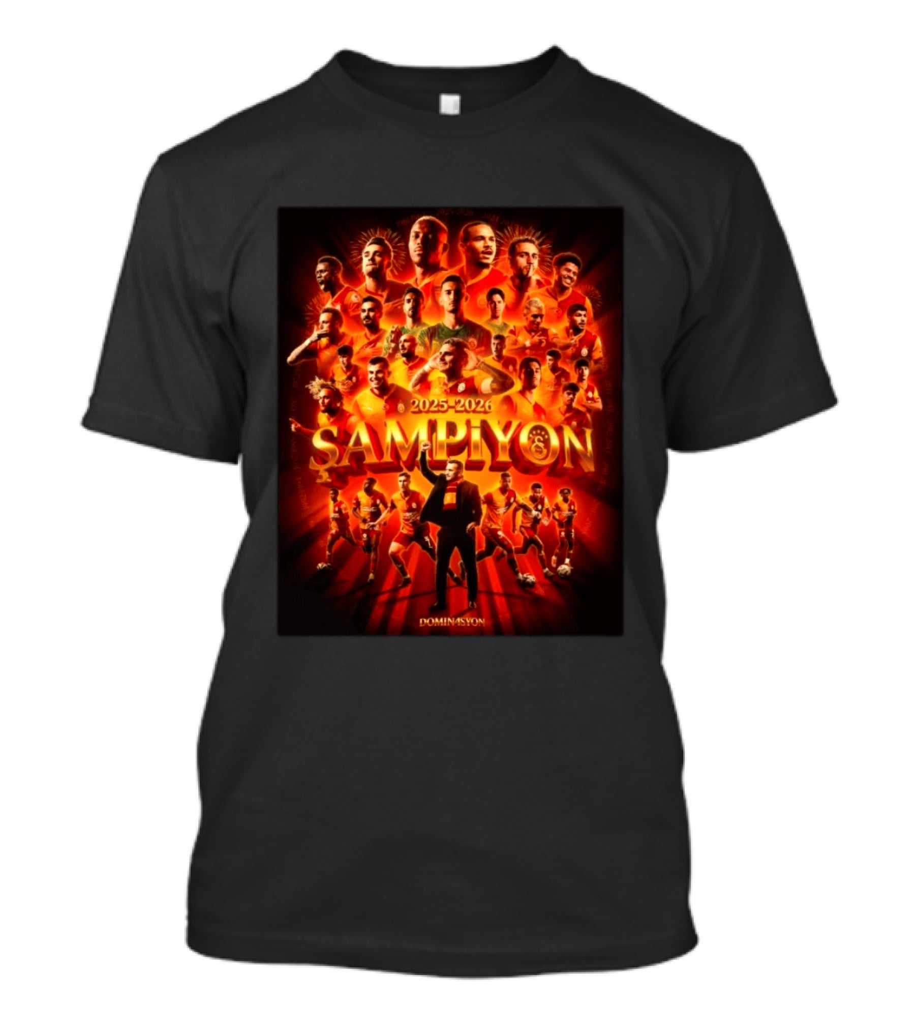 Galatasaray 2025 2026 Şampiyon Süper Lig Dominasyon 26th Win Celebration T-Shirt