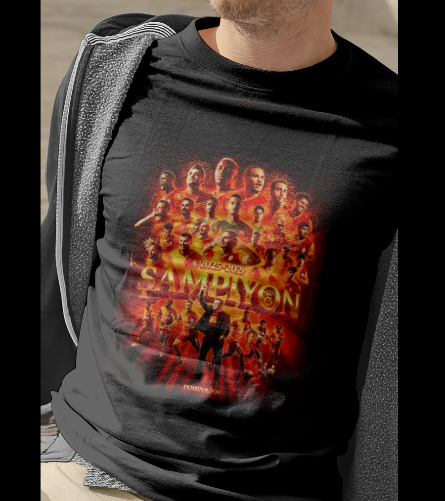 Galatasaray 2025 2026 Şampiyon Süper Lig Dominasyon 26th Win Celebration T-Shirt
