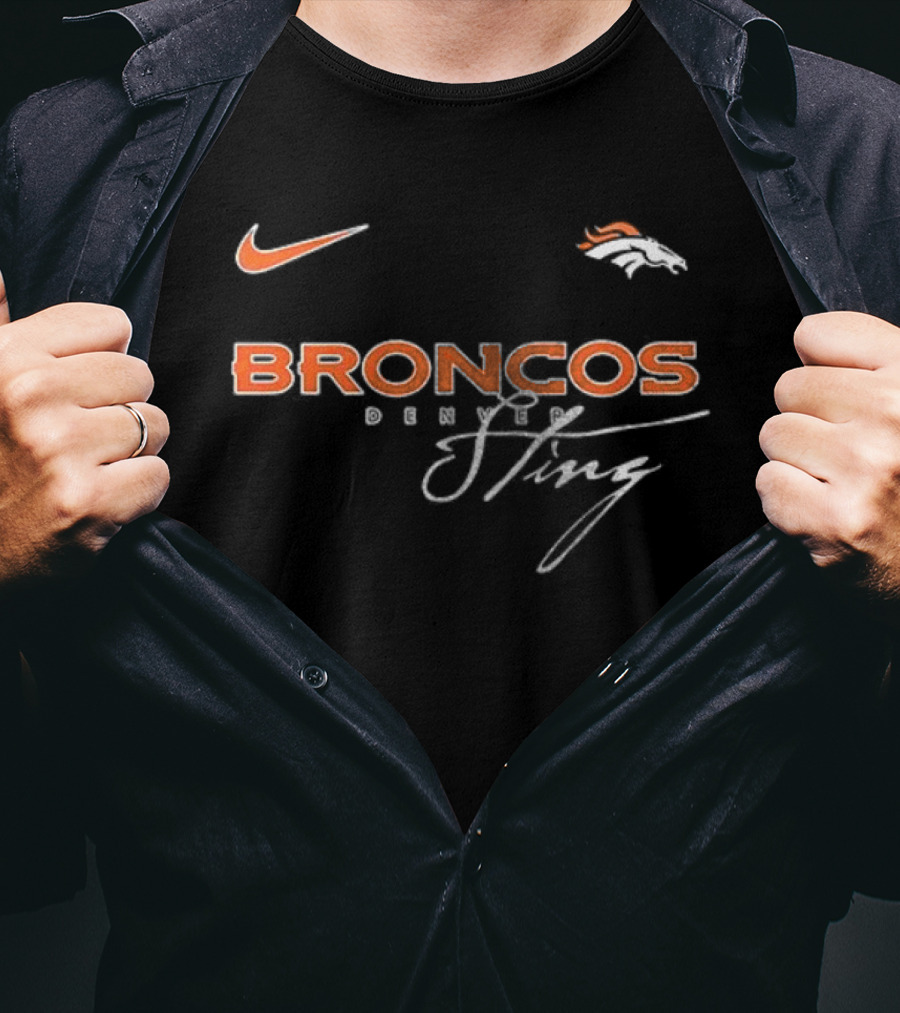 Nike Denver Broncos Sting Collaboration T-Shirt