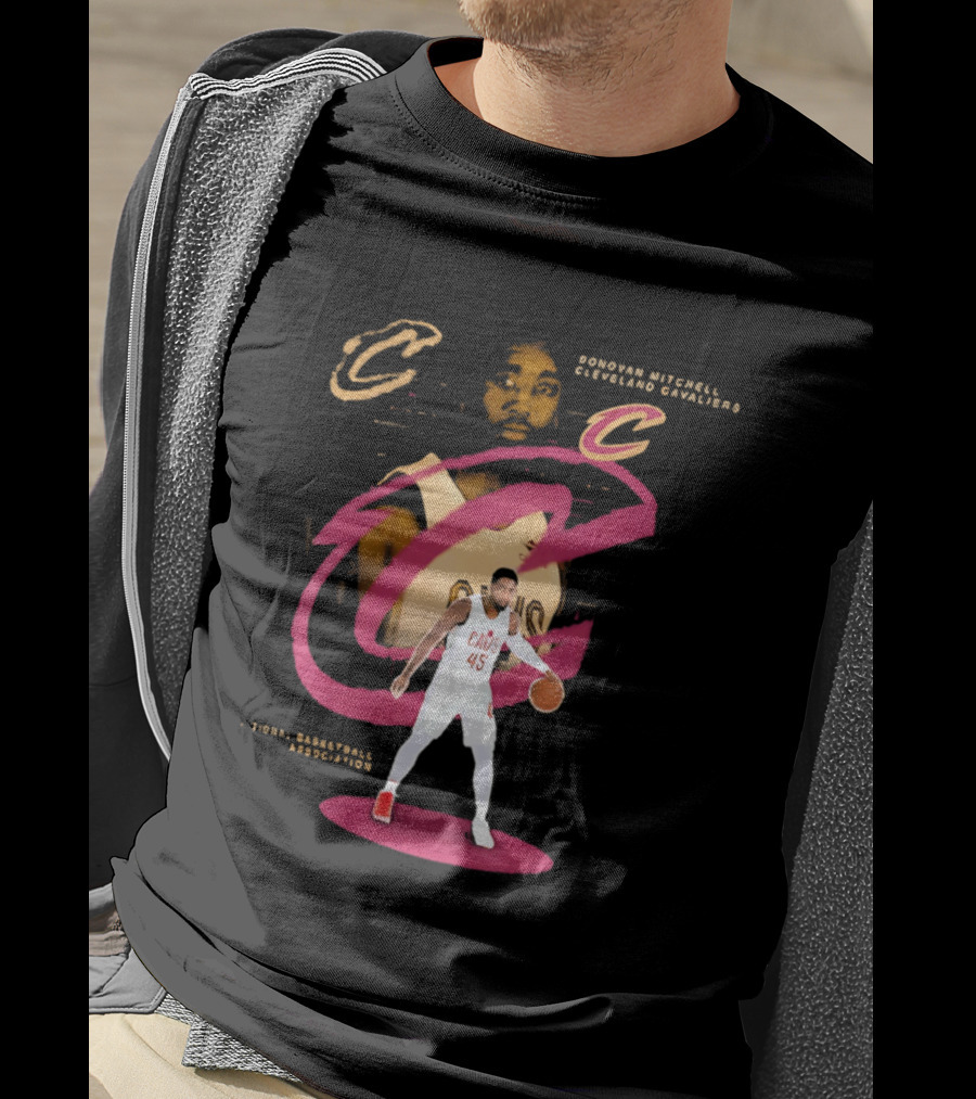 Donovan Mitchell Cleveland Cavaliers Basketball C Legacy 45 T-Shirt