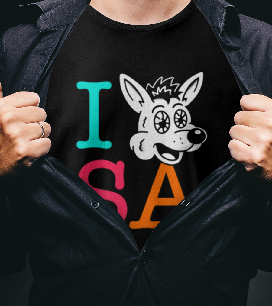 I Love SA Coyote Spurs Basketball T-Shirt